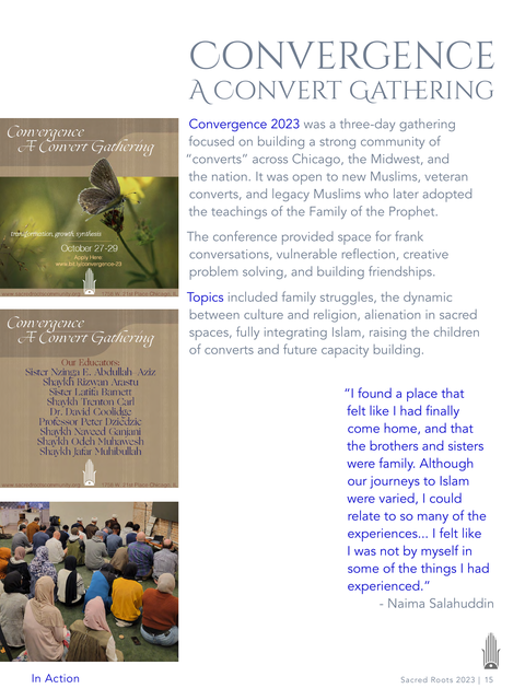 Page 15 of the 2023 Year in Review, on the Convergence gathering.